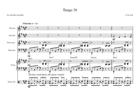 Tango 78 for variable ensemble by A.R.Aird