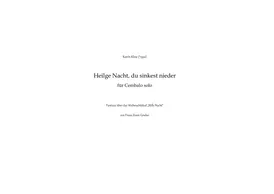 Heilge Nacht, du sinkest nieder - Katrin Klose