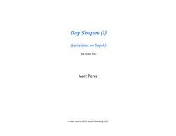 Day Shapes (1) (Variations on Depth): For Brass Trio