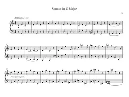Sonata in C Major but it modulates to B-sharp