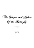 The Shapes and Colors of the Butterfly