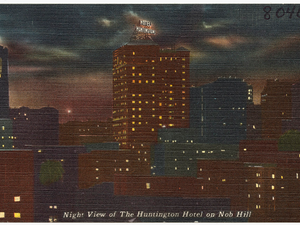 Night View of The Huntington Hotel on Nob Hill
