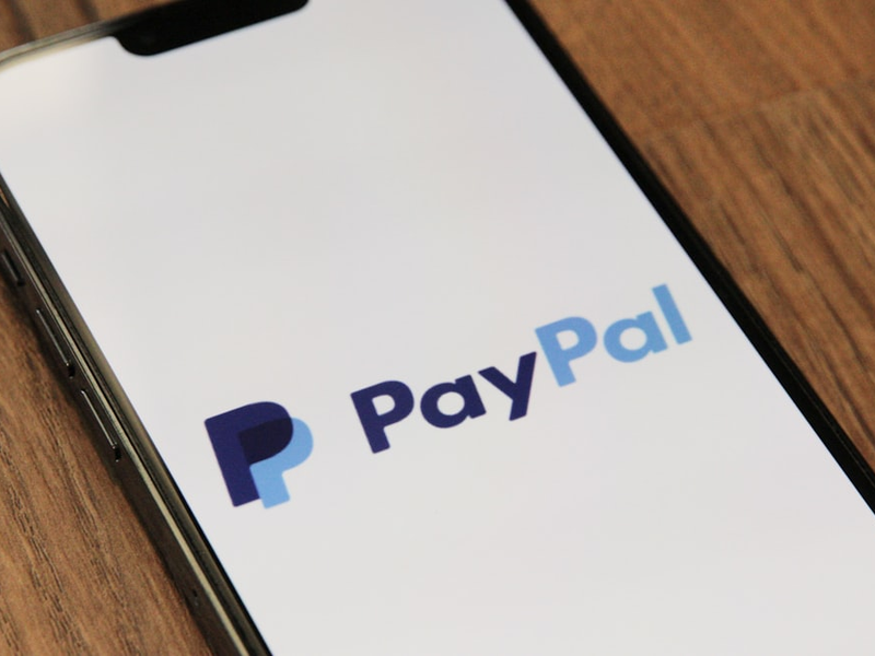 a phone with a pay pay logo on it