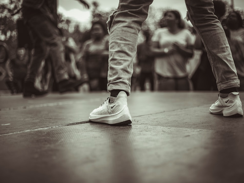 person standing on stage