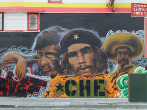 Mural: Che Guevara, Cesar Chavez, and Emiliano Zapata