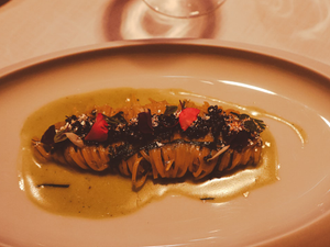 Pasta and caviar