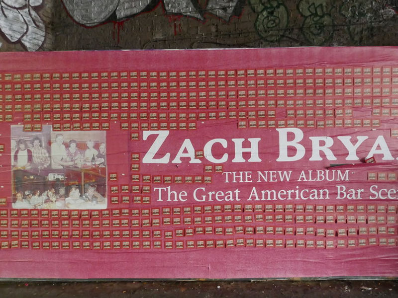 The Great American Bar Scene, Zach Bryan billboard
