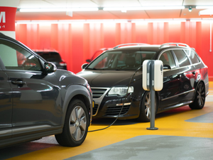 Electric vehicles charging.