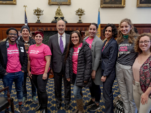 Gov. Wolf Reaffirms Vow to Veto Heartbeat Bill at Rally in Support of Women's Reproductive Rights