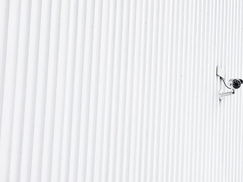 white security camera