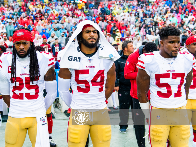 Richard Sherman, Fred Warner, and Dre Greenlaw
