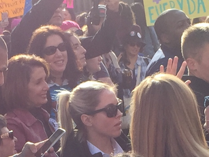 Nancy and Christine Pelosi in the crowd on Market St. (46763999872)