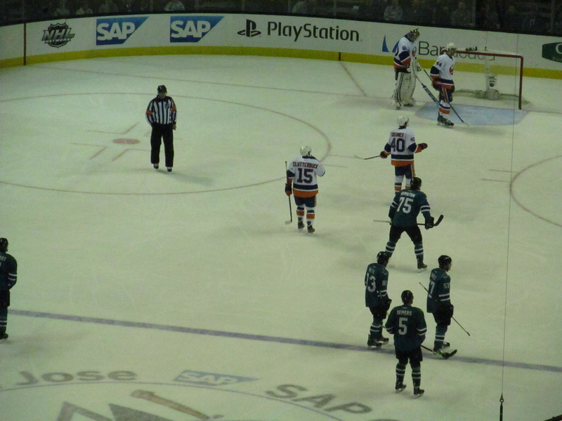 San Jose Sharks vs. New York Islanders - December 10, 2013