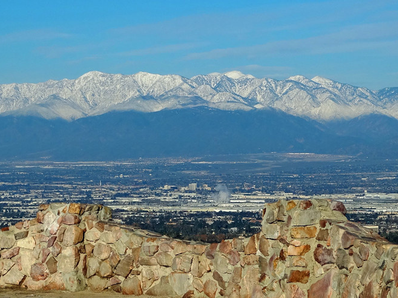 San Gabriel Mountains over Inland Empire, CA 2016 (In EXPLORE)