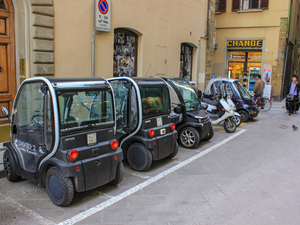 Electric vehicle in Florence, Italy