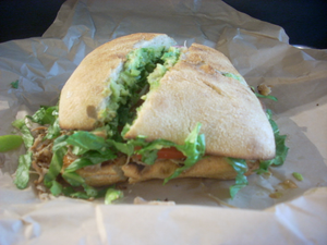 Carnitas sandwich at Mendocino Farms