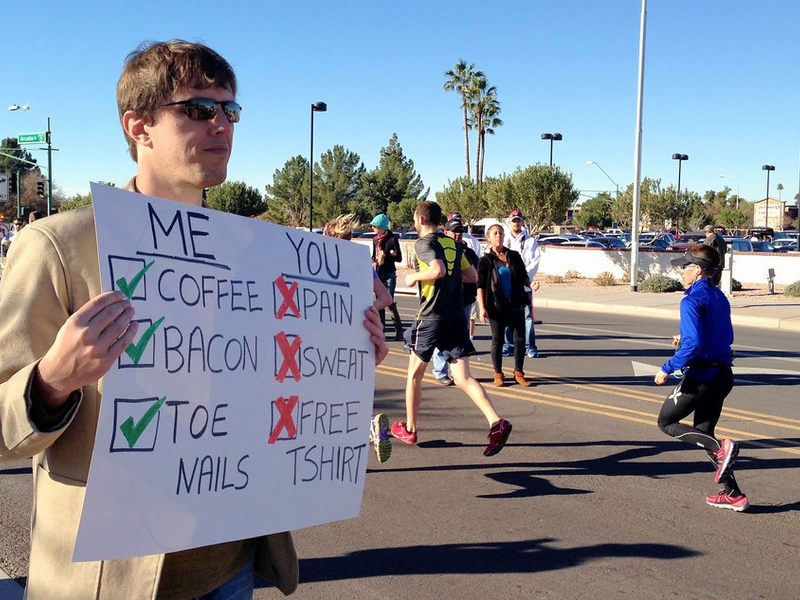 Funny signs at Rock n Roll marathon