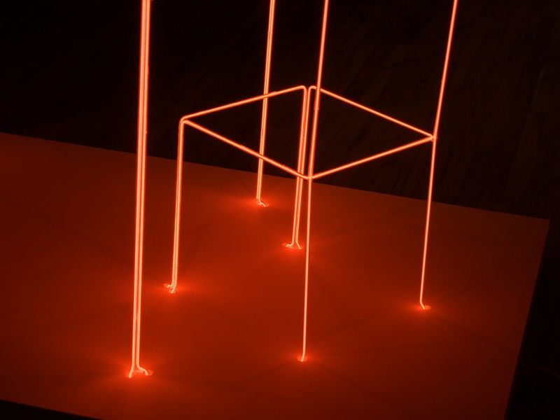 Neon sculpture by Joe Rees & San Francisco punk video