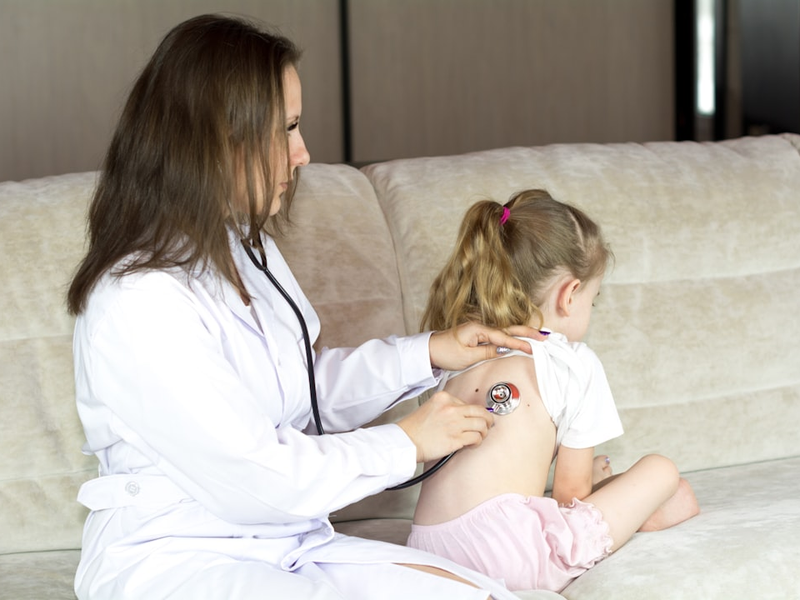 Doctor and patient on preventive examination. Medicine to children. More of my photos and videos Adobe Stock:http://bit.ly/3RqlciK More of my photos and videos Shutterstock: https://www.shutterstock.com/g/ALEKSANDRBERDYUGIN My email: bermix999@gmail.com