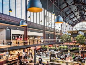The majestic Gare du Sud station in Nice, which is now a beautiful gourmet hall!