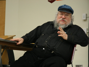 George R.R. Martin at the Technicon 25 panel on character abuse