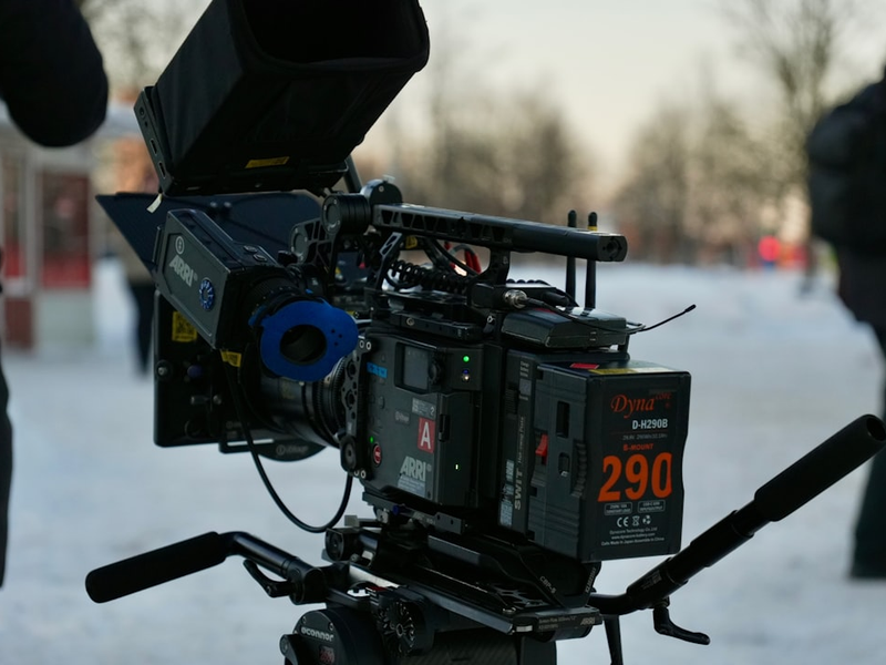 Arri Alexa production camera on a film set with Cooke lenses