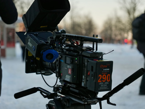Arri Alexa production camera on a film set with Cooke lenses