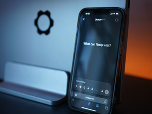 Chatgpt is open on a smartphone.