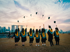 This is the day we graduated, with lots of feeling and lots of tears. We came from different country, different provinces, and this might be the last time we will see each other. I am happy that I met you awesome people, and I hope everyone will continue the life journey with flying colors. Cheers.