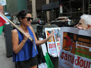 New York protest demands freedom for Palestinian prisoners on hunger strike