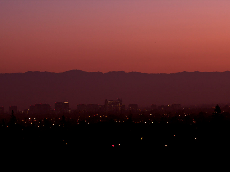 Sunset over Downtown San Jose (#0813)
