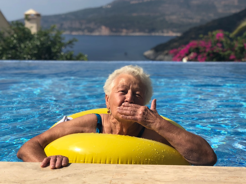 The strongest woman I’ve ever known. My grandmother, who was born during the Second World War, raised in the hard times full of hunger and poorness and worked several jobs for her entire life. This year we organized her first travel abroad and vacation near the sea. Couldn’t imagine the happier human — first flight, first breakfast in a restaurant, first foreign country. She is full of life and love. The role model for me!