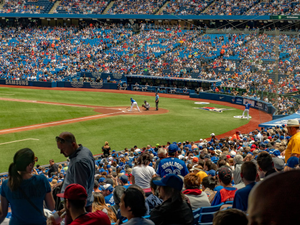 in game baseball field