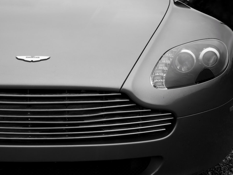 black Aston Martin vehicle