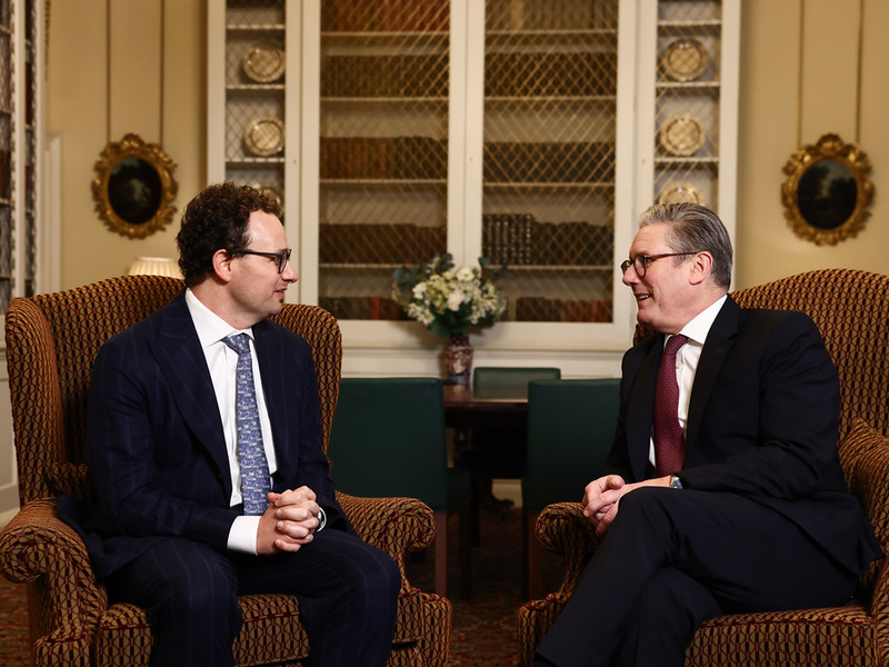 Prime Minister Keir Starmer meets Dario Amodei CEO of Anthropic