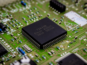 integrated circuit close up. More of my photos and videos Adobe Stock:http://bit.ly/3RqlciK More of my photos and videos Shutterstock: https://www.shutterstock.com/g/ALEKSANDRBERDYUGIN My email: bermix999@gmail.com