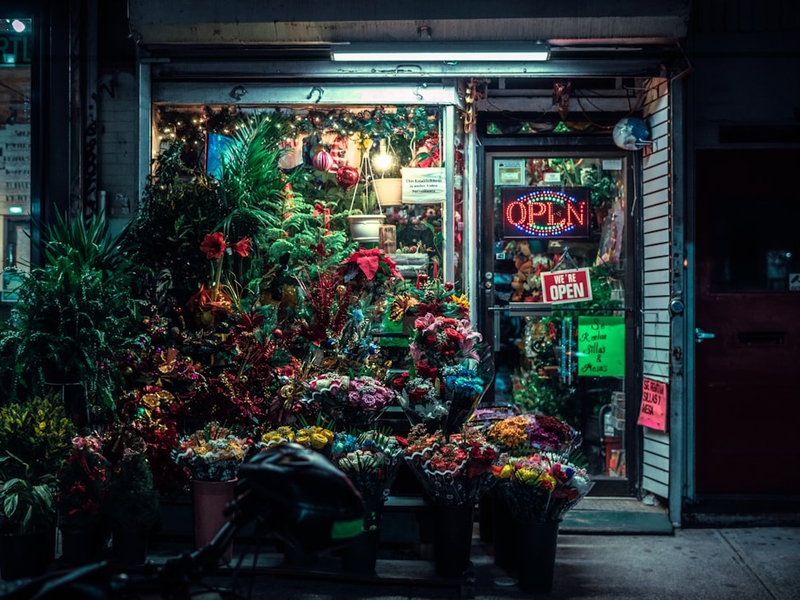 closed flower shop