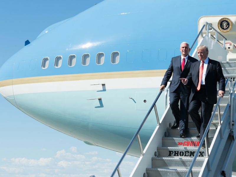 President Donald J. Trump and Vice President Mike Pence. August 22, 2017