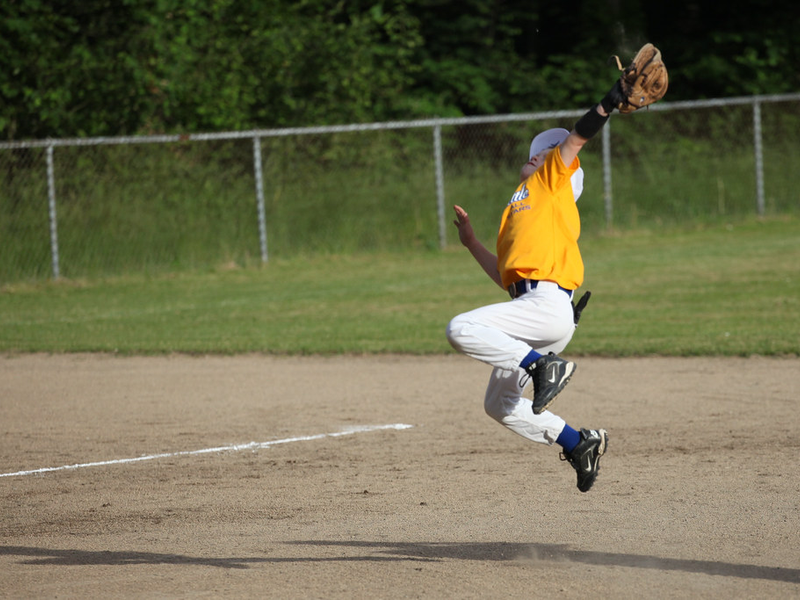 Jumping Baseball Catch