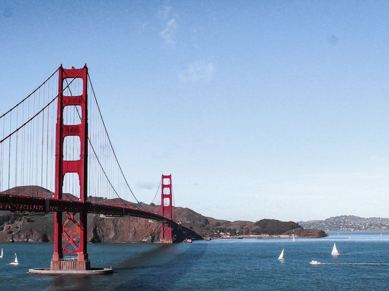 Golden gate bridge in San Francisco, United States of America