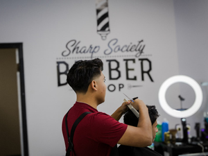 Barbers play an important role in keeping society sharp. These images were taken by Iain Feeney (AXOM, 007 Photography) for Sharp Society Barbershop in Memphis, TN.