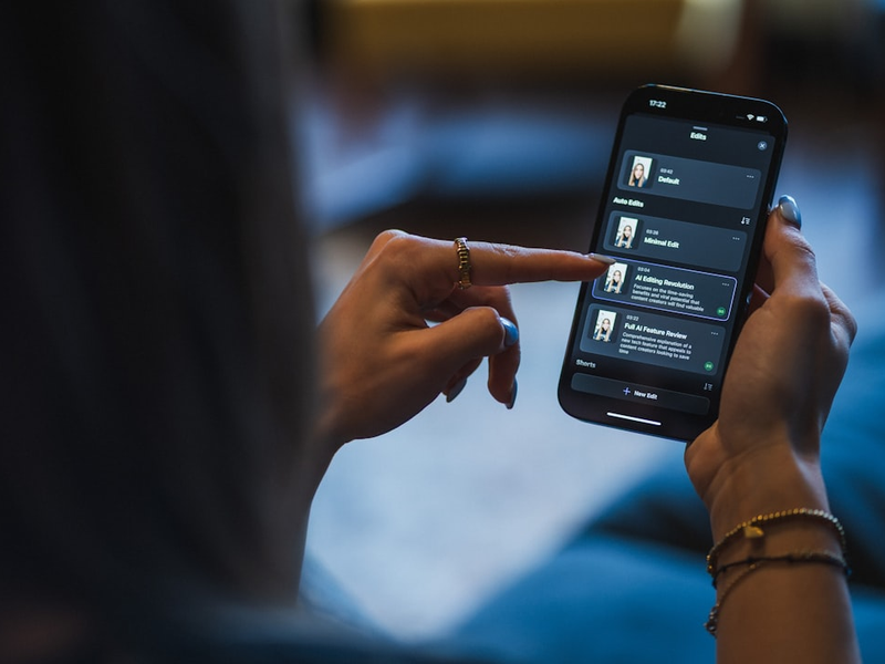 Shot in the Detail studio while editing a talking head video with AI Auto Edit. Detail makes it easy to record, edit, and share professional video podcasts — all in one app.