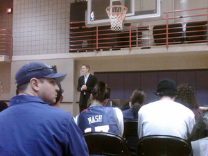 Steve Kerr talking to us.