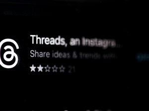 Threads logo by Instagram and Meta