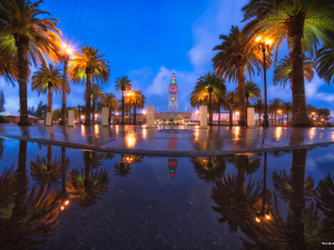 Ferry Building water reflection