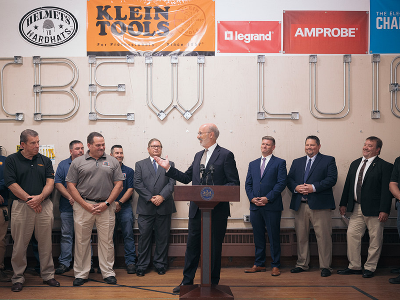Gov. Wolf Touts Value of Apprenticeship Model, Highlights Millions in Investments During Tour of IBEW Local 163