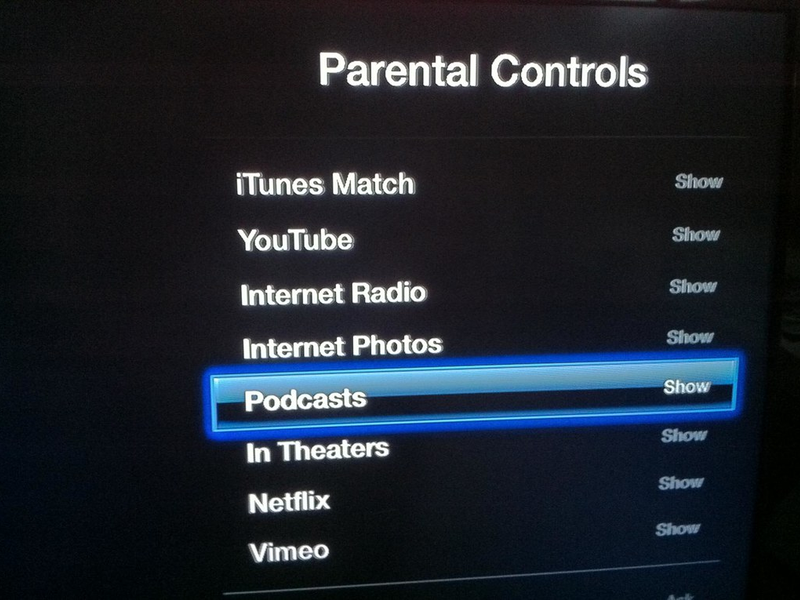 Apple TV Parental Controls