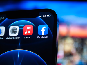 Facebook application on iPhone 12 Pro