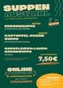 Flyer für den Suppen-Lieferservice der SF Winterbach