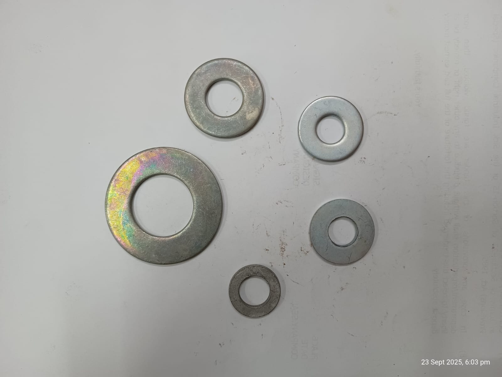 Hot Dip Galvanised Round Washer